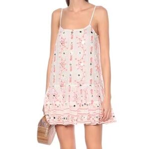 Juliet Dunn embroidered mini dress new with tags size 3: Bohemian resort wear
